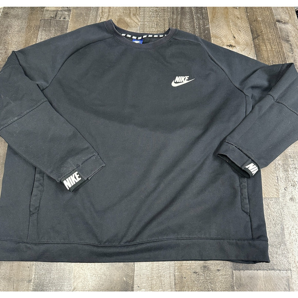 Nike Sportswear Sweatshirt Mens Large Black Advance 15 Pullover 861744-010 - Picture 1 of 10